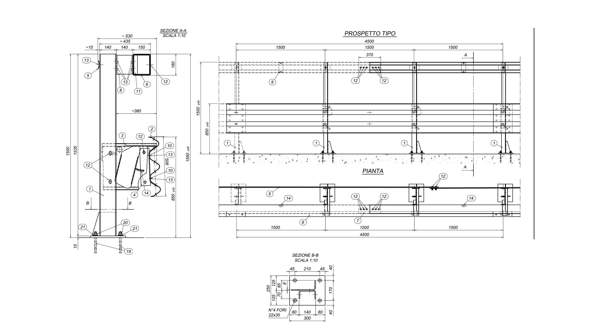 Barriera bordo ponte H3 Fracasso