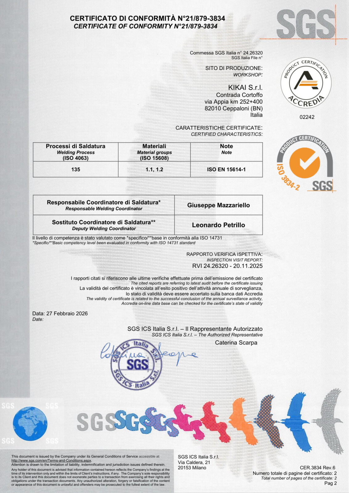 Certificazioni